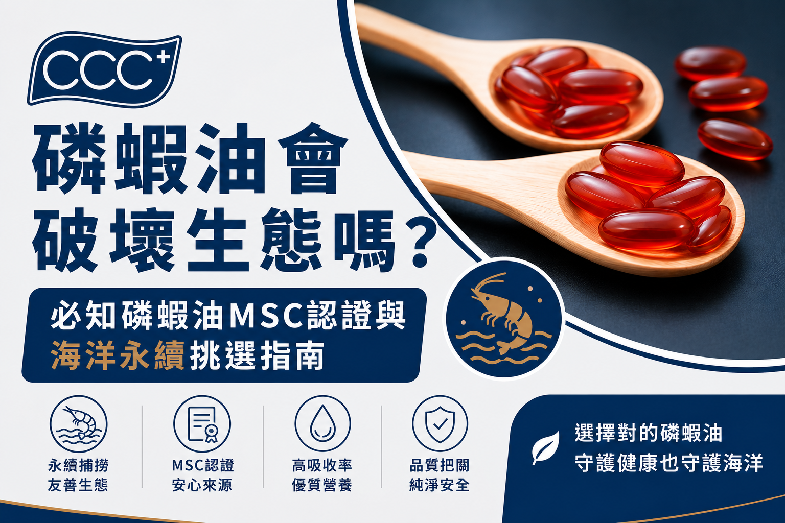 磷蝦油會破壞生態嗎?必知磷蝦油MSC認證與海洋永續挑選指南
